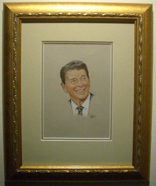 Original Tom Cowan Painting, Our 40th President